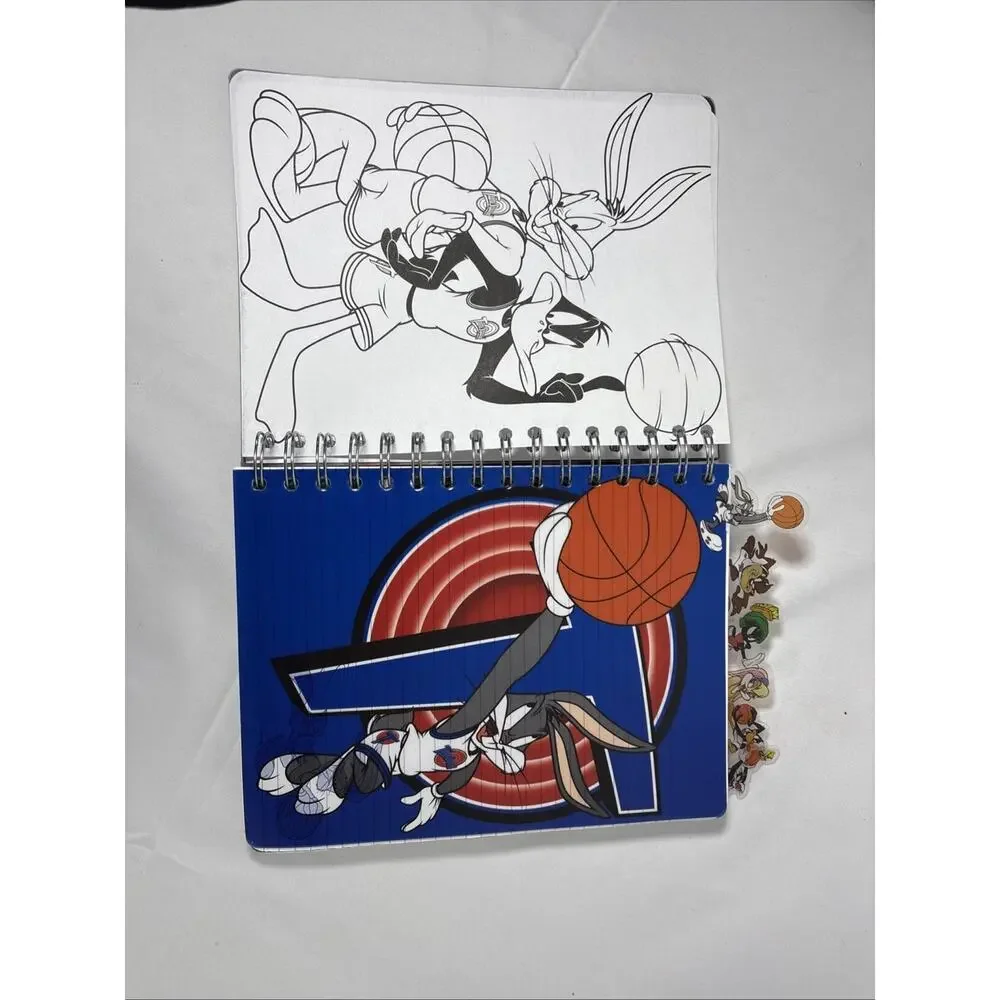 Space Jam Spiral Notebook Journal Tabbed Dividers FREE SHIPPING